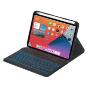 Catzon Keyboard Case iPad Mini 6 Wireless Magnetic Detachable Backlight White Keyboard-Black