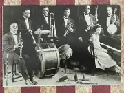 POSTCARD- ILLINOIS, CHICAGO LOUIS ARMSTRONG & KING OLIVER CREOLE JAZZ BAND REPRO