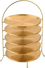 JISADER Cake Stand Dessert Plate Tiered Cupcake Stand Tiered Serving Tray for Wedding Banquet, 5 Layer 23cm