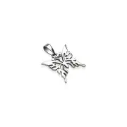 Wholesale Lot 8 High Quality 316L Stainless Steel Reticulated Butterfly Pendants
