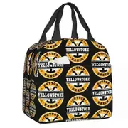 a2183 Yellowstone Insulated Lunch BagsDutton Ranch Resuable Lunch Tote for School Food Box sz692