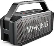 Portable Bluetooth Speaker Wireless, W-KING 80W PEAK IPX6 Waterproof Loud Bluetooth Speaker with 2 Full-Range Drivers/Rich Bass,2 Pairing/30H/U-Disk/TF Card/AUX/EQ, Party Boombox Outdoor Large Speaker