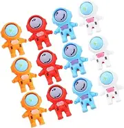 Veemoon 18pcs Cute Astronaut Erasers for Mini Space Themed Pencil Erasers Non Damaging Soft Material Classroom Rewards Party Favors Fun Supplies for School