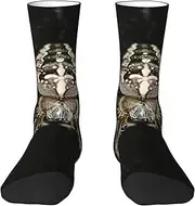 [EdWal] Soft Scary Spider print Moisture Wicking Socks Sports Socks for Men and Women Warm thermal Boot Hiking Socks