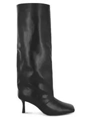 [Senso] Jude Square Toe Knee High Boots in Ebony