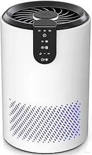 HEPA Air Purifier for Home & Bedroom up to 50㎡ - 3-in-1 Filter for Dust, Pet Dander, Smoke, Odors - Quiet Sleep Mode, Timer, Night Light - Portable Air Cleaner for Office, Nursery, Allergies