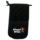 Ginger Ninja - Novelty Double Mitt Oven Gloves Double Kitchen Chef BBQ Mitts
