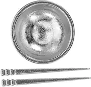Kisangel Enhance Your Dollhouse Scene Miniature Miniature Furniture Set Alloy Bowls Chopsticks Pretend