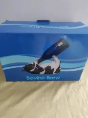 NWT and Box Brovine Brew Cow Wine Bottle Holder