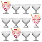 12x Duralex 250ml Gigogne Glass Ice Cream Bowls Dessert Fruit Cocktail Sundae