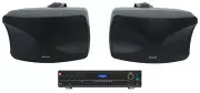 JBL VMA160 Commercial 70V Bluetooth Amplifier+(2) Indoor/Outdoor Black Speakers