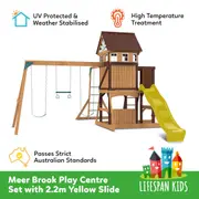 Lifespan Kids Meer Brook Play Centre Set with 2.2m Yellow Slide