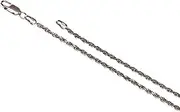 [MC Creations] Silver 1.5mm Diamond Cut Solid Rope Chain with Lobster Clasp
