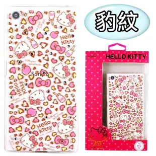 【Hello Kitty】Sony Xperia Z5 Premium (5.5吋) 彩鑽透明保護軟套