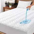 King Size Waterproof Mattress Protector Quilted, Breathable Ultra-Soft Fillin...