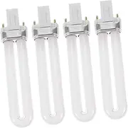 Generic 4pcs Machine Held Nail Dryer Gel Light Nail Polish Light Bulb Nail Fan Nail Kit Hand Nail Glue Electric Nail Drill Nails Nail Oil Nail Tube White Glass