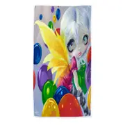 Colorful Kids Fantasy Fairy Balloons Beach Towels Medium Large Extra Large