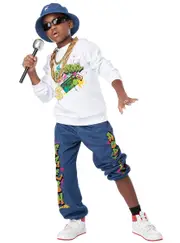 Hip Hop Rapper Boys 90s Dress Up Costume