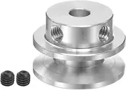HARFINGTON V-Type Pulley 5mm Bore 22mm Outer Dia Single Groove Aluminum Alloy for 4-5MM PU Round Belt Motor Shaft Drilling Machine