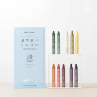 在飛比找momo購物網優惠-【Mizuiro】蔬菜製無毒環保蠟筆 10色(無毒蠟筆 兒童