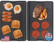 WEBROIL 24" X 16" Reversible Cast Iron Griddle for Camp Chef, Flat Top Plate