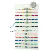 Saint Jude Charm Drawstring Bracelets - Bulk 12 PCS (IBR-3167)