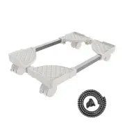 Computer Tower Stand, Adjustable Mobile CPU Stand, CPU Holder PC Tower White