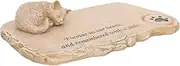 Generic Garden Cat Memorial Tombstone Cat Decor for Outdoor Spaces Pet Memorial Plaque for Backyard Porch Commemoration