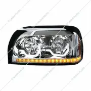 Freightliner Century Projection Headlight with LED Turn Signal & Bar- Driver