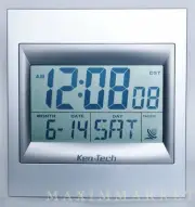 ATOMIC RADIO CONTROLLED LCD ALARM CLOCK WITH 2" HIGH NUMBERS