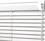 Metal Cordless Window Blinds White, Kitchen Bathroom Blackout Venetian Blinds Open/Close, Waterproof & Easy Clean, 38 Sizes (Color : W×H, Size : 60×180cm)