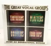 The Great Vocal Groups Temptations Platters Drifters Four Tops CD Box Set, NEW