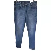 American Eagle NWT Next Level Stretch Low Rise Brilliant Blue Jeggings 8 Short