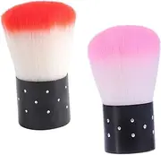 NULYLU Nail Brush for Cleaning Fingernail Dust Brush Set 2pcs Sturdy Nail Art Tools Professional Manicure Kit