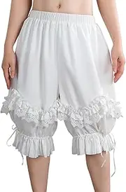 [Nuoqi] Bloomers for Women Ruffle Bloomers Women Victorian Pantaloons Girls Renaissance Pumpkin Shorts