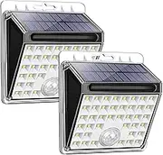 Solar Lights, 2 Pack Solar Lights Outdoor Waterproof 40 LED Wireless Solar Motion Sensor Light for Patio Porch Path Yard Garden with Motion Activated Auto On/Off
