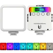 VL49 RGB Video Lights LED Camera Light 360° 2000mAh Rechargeable Dimmable Panel Lamp Support Magnetic Attraction-1 Pack
