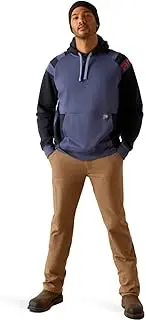 [ARIAT] Men's Rebar Workman Colorblock Logo Hoodie