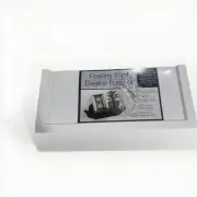 SET OF 2 Small White Floating Plastic Shelf Shelves 8.6" L x 4" D Holds 5 lbs