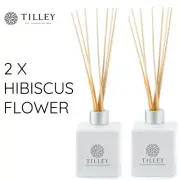 2 x Tilley Reed Diffusers HIBISCUS FLOWER 150ml Authentic