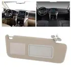 Car Right Sun Visor With Makeup Mirror And Light Car Interior Sunshield For Land
