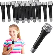 Kisangel 12 Pcs Fake Microphones Prop Durable Play Microphones for Parties Role Play Stage Performances Fun Activities