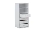SPACESAVER Module 4 Drawer Unit with 2 Shelves
