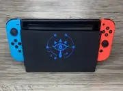 Zelda Blue Sheikah Eye Nintendo Switch Dock Sock Cover Screen Protector