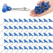 50 100 Pack Fishing Line Sinker Slide with Hooked Snap Fishing Sinker Swivel Kit