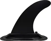 Paddleboard Fin with Base - Easy Install, Screw-in Design, Detachable Sup Fin Replacement, Center Single Fin for Inflatable SUPs - 1 SET Black