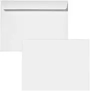 Limited Papers (TM) 9 x 12 Booklet Envelope - Open Side - 28# White - (9 x 12) - Large Envelope Series (Jumbo) (250)