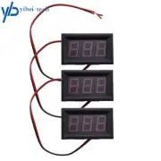 3× 4.5-30V DC Blue LED 3Digital Display Voltage Meter Voltmeter Panel Motorcycle