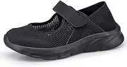 [Hsyooes] Sandals Women's Walking Shoes Velcro Slippers Breathable Casual Shoes Lightweight Nurse Shoes Comfortable Non-Slip Summer Outdoor