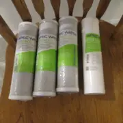 4 APEC Essence 10 Micron 10" x 2.5" Carbon Filter Reverse Osmosis Water System